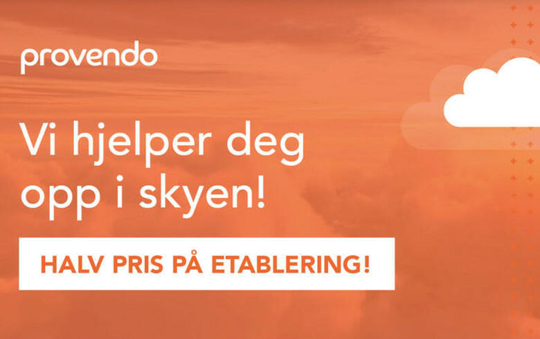 Ønsker du å få din bedrift opp i skyen? Vi gir deg HALV PRIS på etablering!