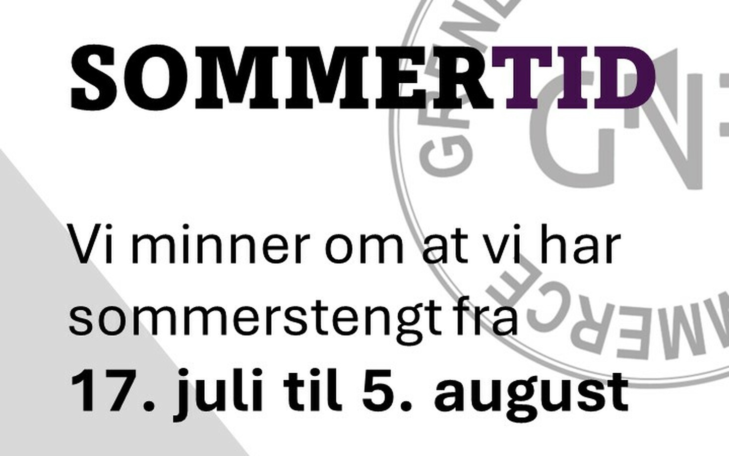Sommertid