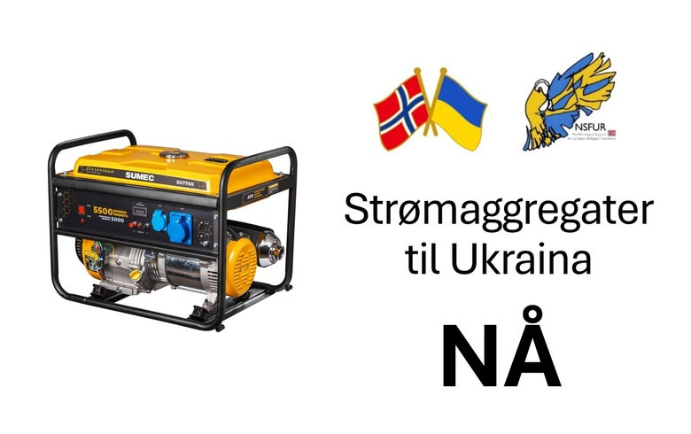 Strømaggregater til Ukraina - NÅ